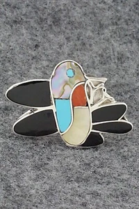 Multi Stone & Sterling Silver Ring - Lenora Gia - Size 8.5 - Picture 1 of 7