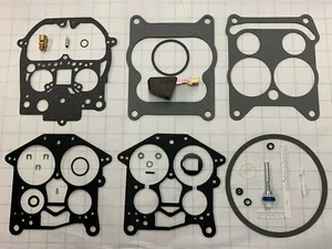 ROCHESTER QUADRAJET MARINE CARBURETOR REBUILD KIT & FLOAT MERCRUISER 823426A1  - Picture 1 of 2