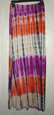 Maxi Falda Loveappella Multicolor Tie Dye Para Mujer Pequeña Cintura Elástica Usada en Excelente Condición Foto 1 de 4
