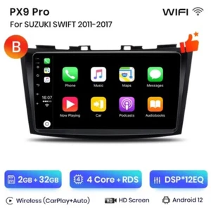RADIO 2 DIN 9" PER SUZUKI SWIFT MK4 11/17 ANDROID  BLUETOOTH USB WI-FI CARPLAY - Foto 1 di 5