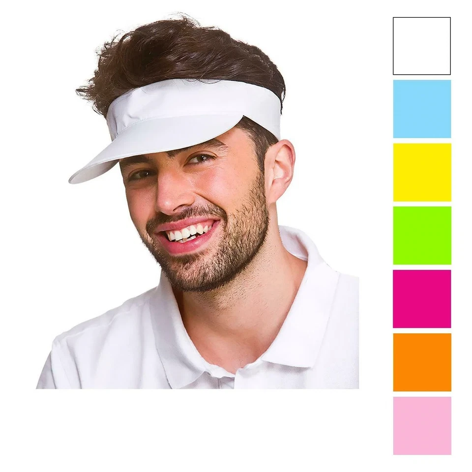 Adultos Pub Golf Visera Golf Golf Deportes Deportes Visera Vestido Elegante Neón Accesorio Foto 1 de 1