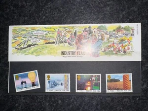 Royal Mail Mint Collector POLICE 1979 AND INDUSTRY 1986 in Display 4-Pack Stamps - Picture 1 of 8