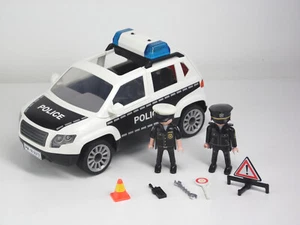 PLAYMOBIL Ciudad Acción Coche Policía Con Sirena y Luces Intermitentes + Figuras - Imagen 1 de 9