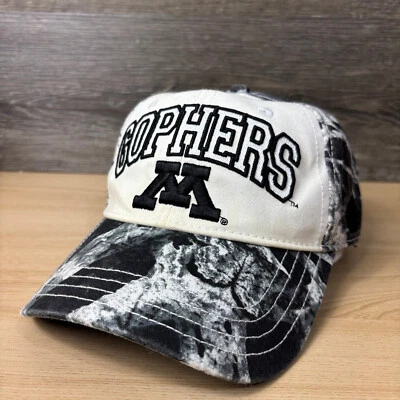 Gorra Minnesota Golden Gophers con correa trasera negra blanca camuflaje ajustable Foto 1 de 4