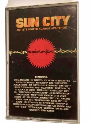 SUN CITY Artists United Against Apartheid Cassette Tape Joey Ramone Miles Davis - Image 1 of 4