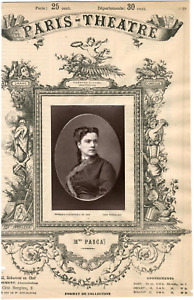 Lemercier, Paris-Théâtre, Alice Marie Angèle Pasquier dite Madame Pasca (1833-19