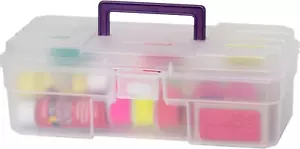 12-Inch Probox Plastic Art Supply, Hobby or Craft Storage Toolbox, Model 09912CL - Picture 1 of 9