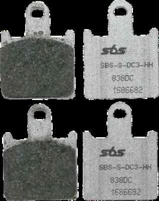 Par de pastillas de freno delanteras de carbono doble SBS Racing para Kawasaki Concours 14 08-11 Foto 1 de 4