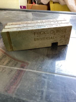 3 RIDGID 7/8"-9 UNC BOLT THREADING DIES HS UNIVERSAL HEADS - Image 1 of 4