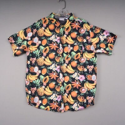 Ron Jon Hawaiian Shirt Men’s XL Bright Fruit Print Cotton Button Up - Image 1 of 4