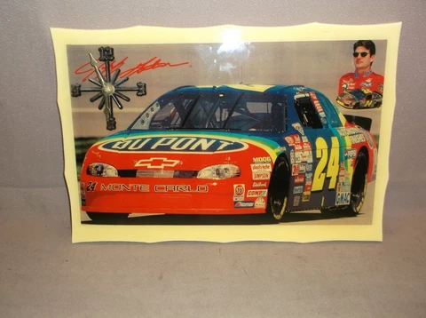 NASCAR JEFF GORDON #24 DUPONT CHEVY MONTE CARLO WALL CLOCK STOCK CAR RACING Cover