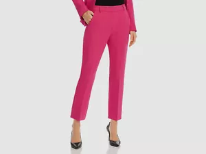 $390 Weekend Max Mara Womens Pink Crop Slim Fit High Waist Trousers Pants Size 0 - Picture 1 of 2