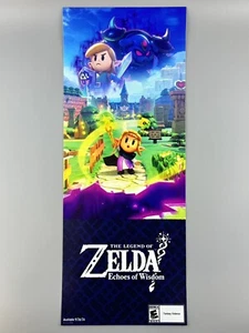 Original Zelda Echoes Of Wisdom Kiosk Translite 21”x8.25” Nintendo Display Schild - Bild 1 von 11