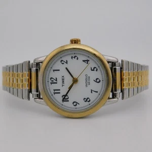 Timex Indiglo Two-Tone Quartz Analog Women's Watch Sz. 6" New Battery - Picture 1 of 10
