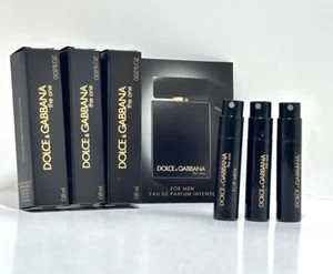 Dolce & Gabbana The One Eau De Parfum intense For Men Lot X 03 VIal Card 0.02 oz - Picture 1 of 4