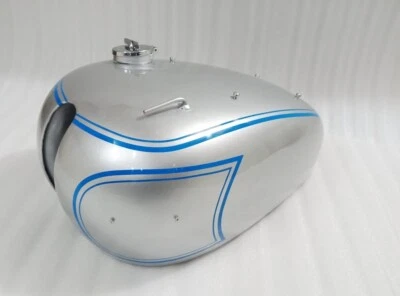 For Triumph 5T Speed Twin Silver Painted Steel Petrol Tank With Fuel Cap S2u - Imagem 1 de 4