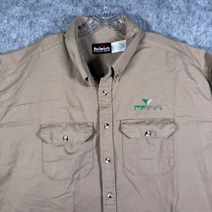 Bulwark FR Shirt Mens 3XL Beige Flame Resistant Work Wear Welding Oilfield Flaw - Picture 1 of 10