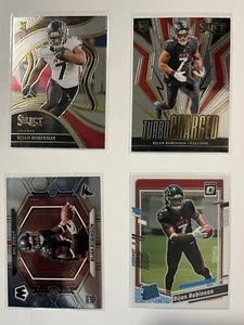 2023 Panini Select Bijan Robinson Rookie 4 Card Lot Atlanta Falcons - Picture 1 of 9
