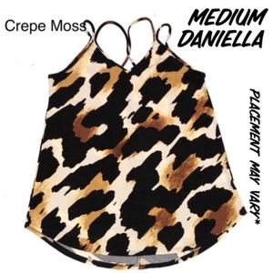 DANIELLA Sleeveless Cross Back Camisole Top Lularoe Medium NWT Animal Print - Picture 1 of 2