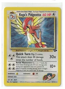 2000 Pokemon Gym Challenge Unlimited - Koga's Pidgeotto 27/132 - Picture 1 of 2