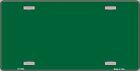 Green Solid Background Metal License Plate