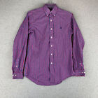 Ralph Lauren Custom Fit Button Shirt Mens 15 Multicolor Striped Long Sleeve