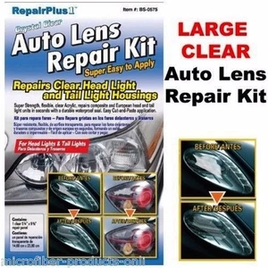 Large Clear Auto Lens Repair Fix A Headlight Reverse Backup Light Composite Euro - Picture 1 of 1