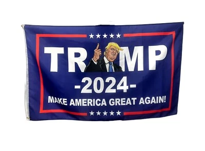 Bandera MAGA 2024 Elección Donald Trump 3x5 pies Bandera de una cara - Decoración patriótica Foto 1 de 4