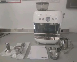 Smeg Espresso Coffee Machine With Grinder 120V (EGF03WHUS)  - Picture 1 of 24