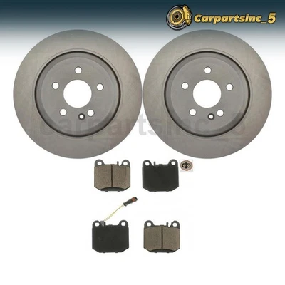 Pastilha de freio traseira rotor de freio 3x para Mercedes-Benz ML55 AMG 5.5L 2000 - 2003 - Imagem 1 de 4