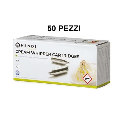 OFFERTA 50 PZ RICARICA PER IL SIFONE PER PANNA PROFESSIONALE HENDI 7 2025