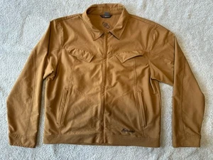 Cloudveil Jacket Men's Large Camel Softshell Jacket Full Zip Outdoor Snow - Picture 1 of 12