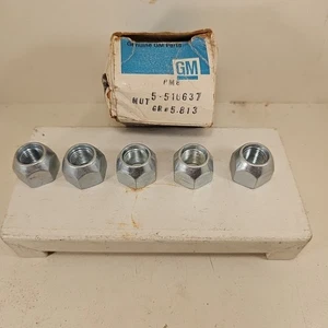 Lot Of 5 New OEM GM 516637 Lug Nuts 1/2”-20 SAE 1985-1999 Chevy Astro GMC NOS - Bild 1 von 4