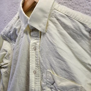 PROPER CLOTH Dress Shirt Mens Medium Slim Faded Yellow Oxford Cotton 15.5 - Picture 1 of 18
