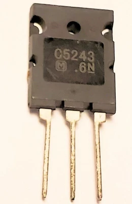 2SC5243 "Original" Matsushita Transistor 1  pc Horizontal Output Transistor - Image 1 of 2