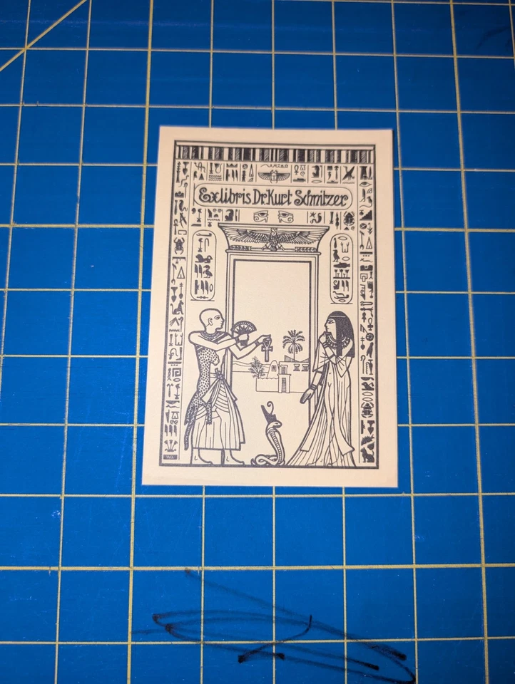 Ex libris Kurt Schnitzer by Uriel Birnbaum (Artist) bookplate Foto 1 de 1