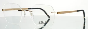 SILHOUETTE 5529 HB 7520 Golden Dome Unisex Geometric Eyeglasses 50-21-140 B:40 - Picture 1 of 15