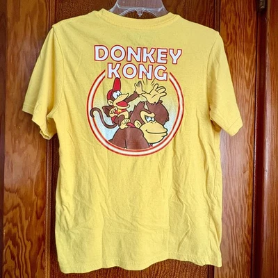 Nintendo Donkey Kong T-shirt Teen Kids Size XL (18) Yellow Classic Gamer Adult  - Image 1 of 3