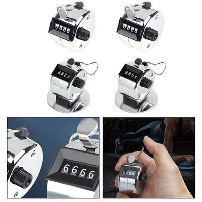 Compteur de presse manuel fiable en acier inoxydable pour jusqu'à 9999 comptes - Photo 1/4