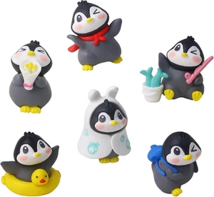 6Pack Mini Cute Penguin Figures Cake Toppers,Lovely Penguin Characters Toys M... - Picture 1 of 15
