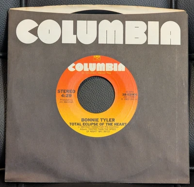 BONNIE TYLER ~ Total Eclipse of the Heart 1983 Columbia 45RPM ~ NM! Turn Around - Image 1 of 3