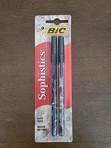 De colección 1993 BiC Sophistics 2 bolígrafos medianos de tinta negra, raros, mármol oscuro nuevos de stock - Imagen 1 de 5