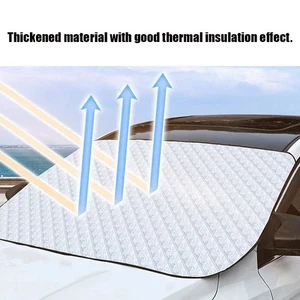 Car Snow Shield Front Windshield Shield Anti-snow Shield Winter Cover  - Foto 1 di 14