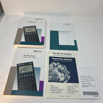 Hewlett Packard HP 48G 48GX Graphing Calculator User Manual and quick user guide - Image 1 of 4