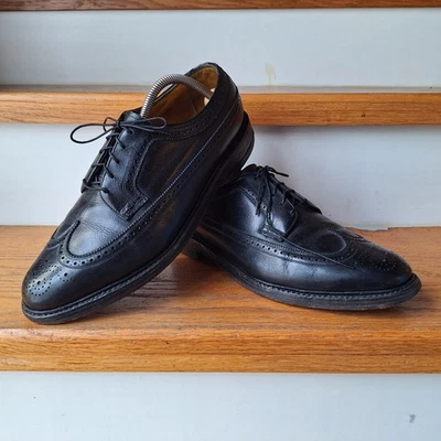 De colección. Florsheim Royal Imperial 9.5 3E Ala Larga Punta de Ala Guijarro Cuero 653539 Foto 1 de 4