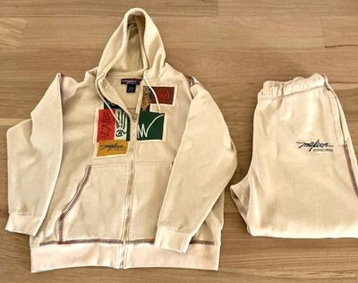 Vtg Y2K Miskeen Originals Zip Hoodie + Pants Matching Set Sweatsuit 3XL (XL) - Image 1 of 4