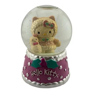 Sanrio HELLO KITTY Musical Snow Globe We Wish You A Merry Christmas RARE Working - Picture 1 of 10