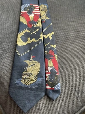 Corbata ReeMarc 55” de longitud novedad explorador histórico barco y corbata bandera Foto 1 de 4