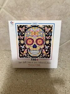 Ceaco Teschio di Zucchero Puzzle 750 Pezzi 21x21" Made In USA - Foto 1 di 7