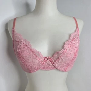 Vintage schicker rosa Spitzen Damen BH Gr. 36C - Bild 1 von 9